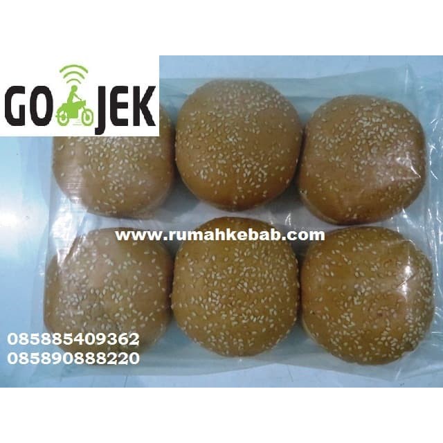 

Khusus GOJEK-GOSEND - Roti Burger Wijen isi 6 pcs - Roti Burger Wijen