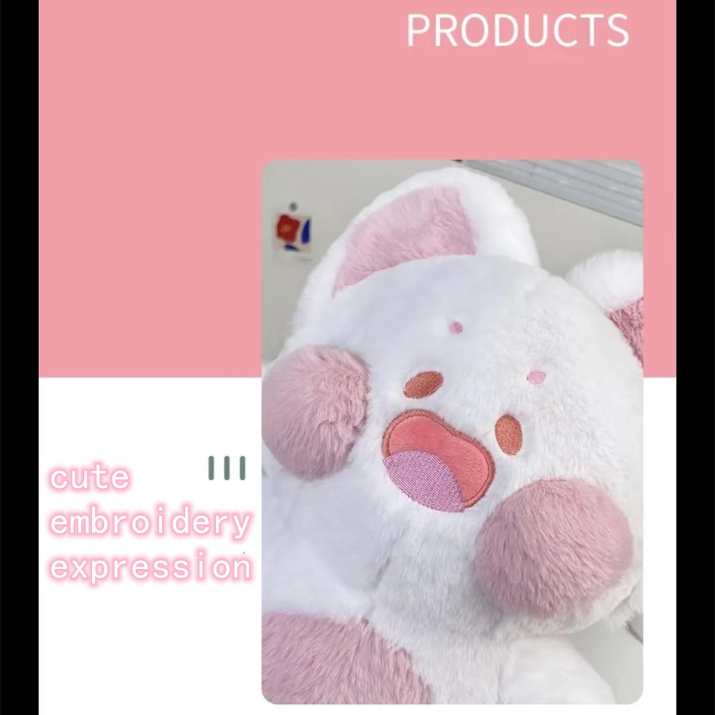 Mainan Boneka stuffed plush Kucing / Beruang Untuk Hadiah Ulang Tahun Anak