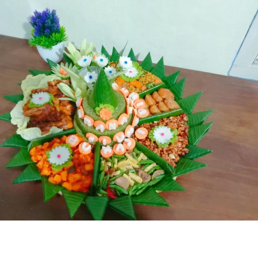 

COD✔️NASI TUMPENG KUNING UKURAN BESAR PORSI BERVARIASI|SQ4