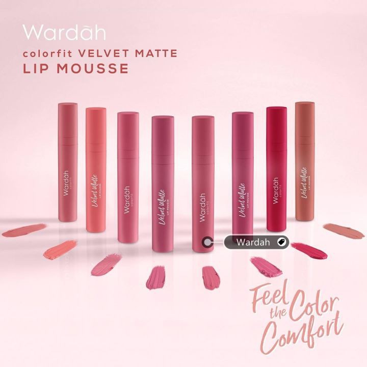 WARDAH Colorfit Velvet Matte Lip Mousse Lip Cream 4gr