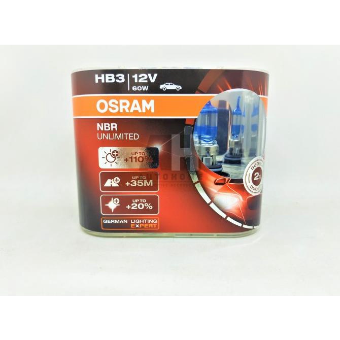 Lampu Mobil Osram Night Breaker Unlimited (NBR) HB3 60w ORIGINAL