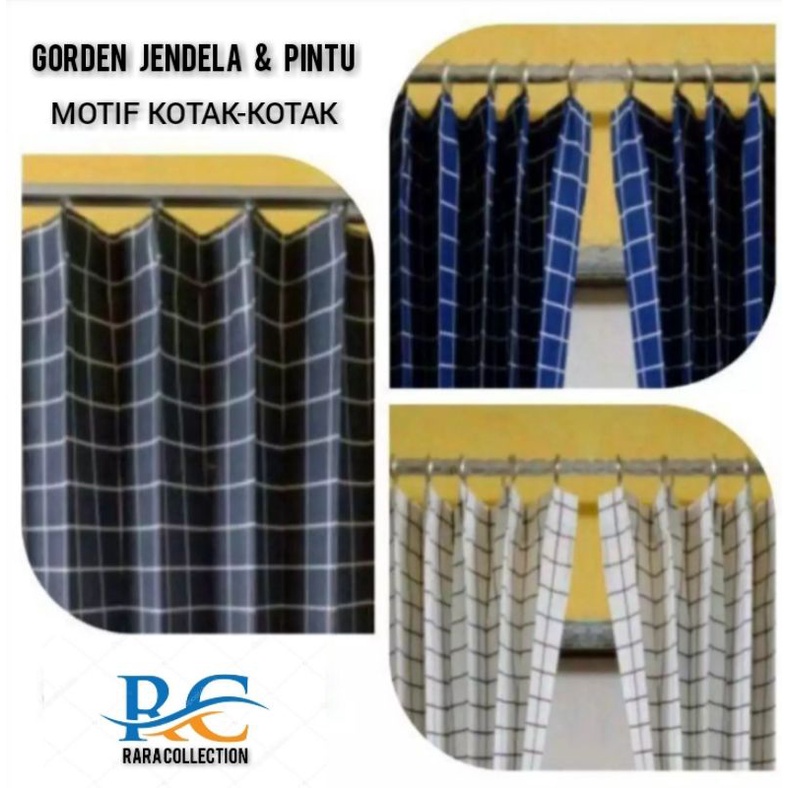 gorden jendela gorden pintu gorden pelisket motif kotak-kotak gorden pelisket polos gordeng minimalis modern terbaru Others kain gorden jendela dan pintu gordeng murah 1 set lengkap jendela dan pintu kain gorden tirai gorden jendela gorden cantolan kawat