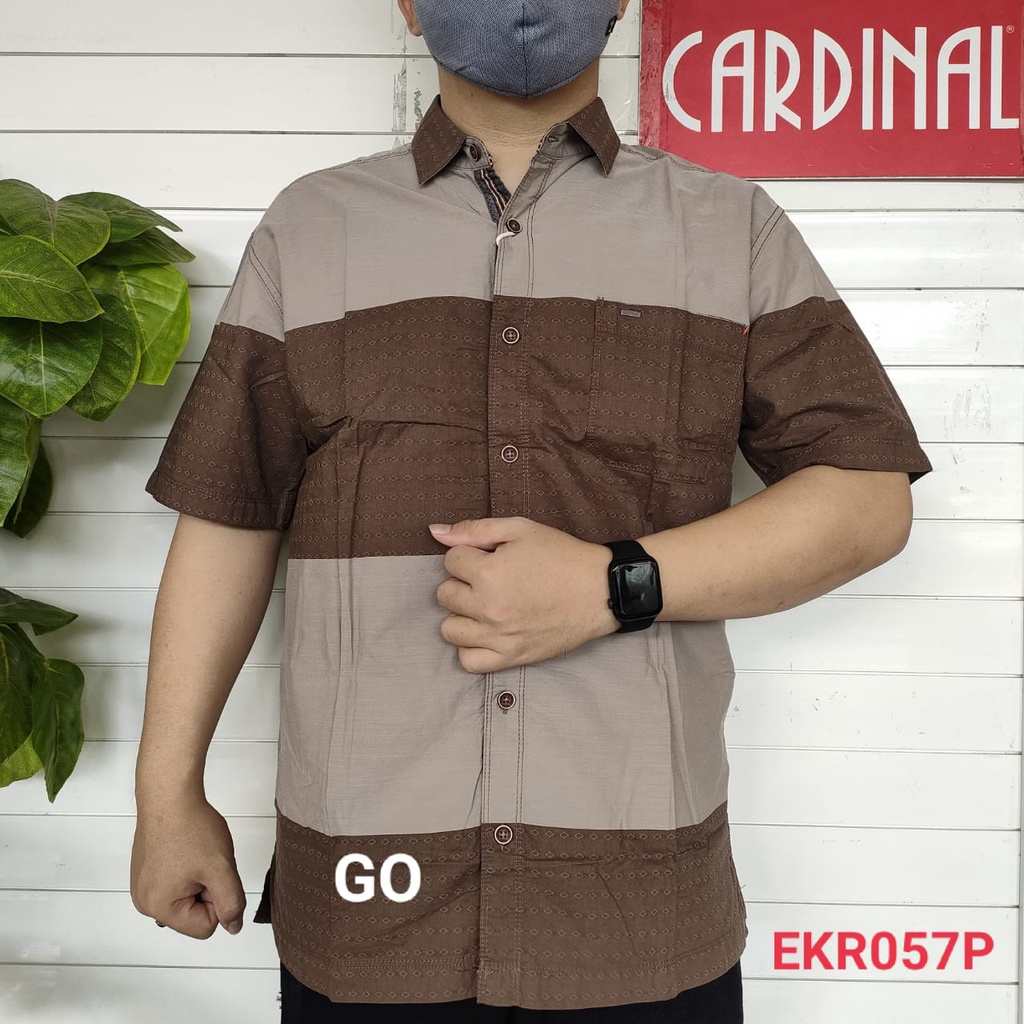 gof CRRB CARDINAL KEMEJA JUMBO CASUAL Hem Pria Baju Pendek Cowok Pakaian Pria