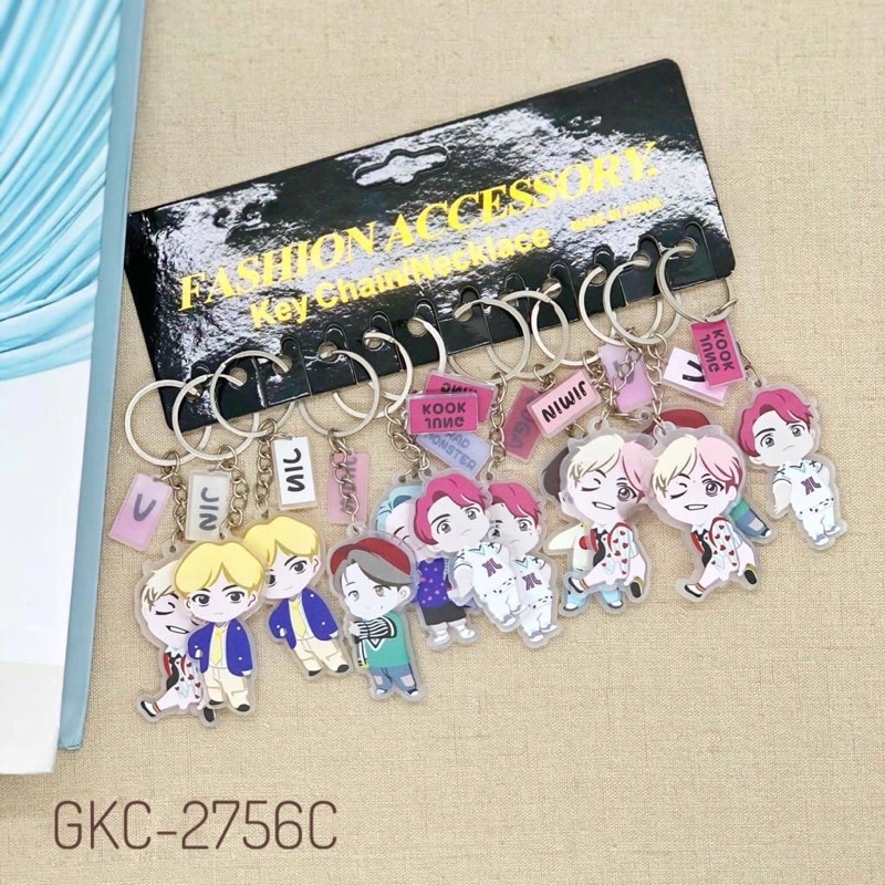 gantungan kunci kpop korea bts akrilik keychain bt21 bts