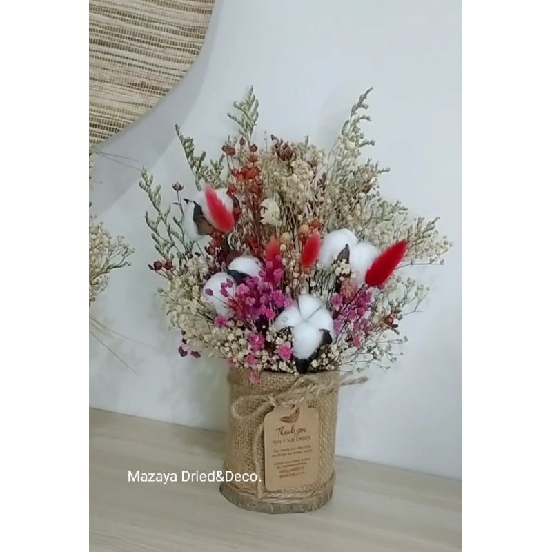 BLOOMBOX DRIED FLOWER MIX ARTIFICIAL - driedflower - flower in vas