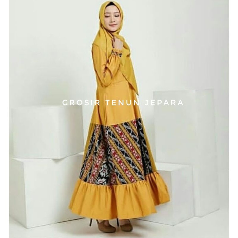 GAMIS TENUN MIX TOYOBO/GAMIS TERBARU/ABAYA PREMIUM/GAMIS BATIK TERBARU/DRESS TENUN PREMIUM