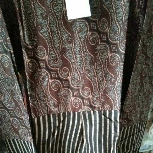 [terlaris] Tunik Batik Tunic Marshanda Genes Sogan Lawasan Lengan Kerut