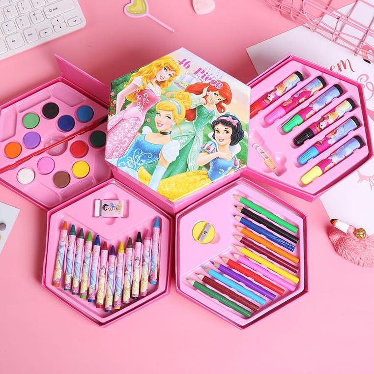 

Q6F,, Crayon Set 46 Pcs Crayon Oil / Crayon Warna / Paste Pensil Warna Pensil Warna Lengkap Alat Mew