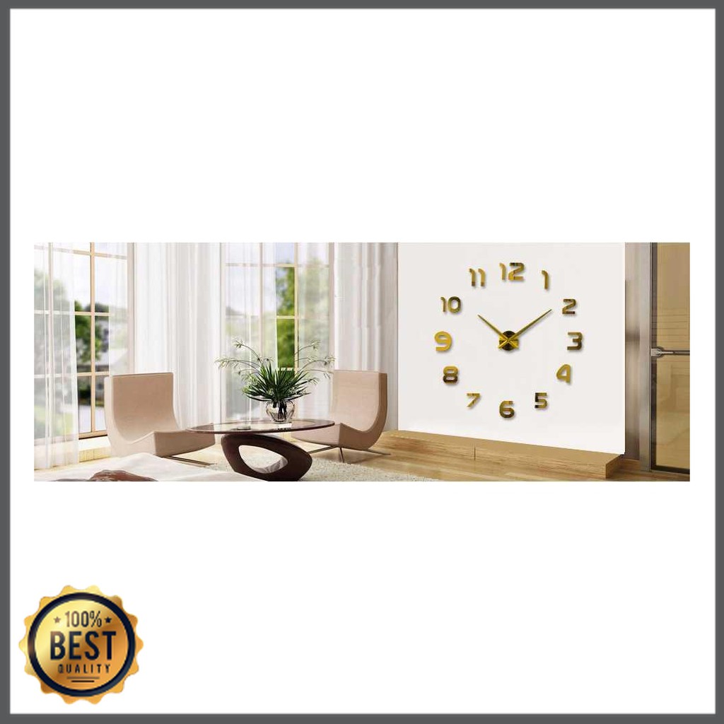 TG-JD004 Jam Dinding Besar DIY Giant Wall Clock Quartz 80-130cm - DIY-105