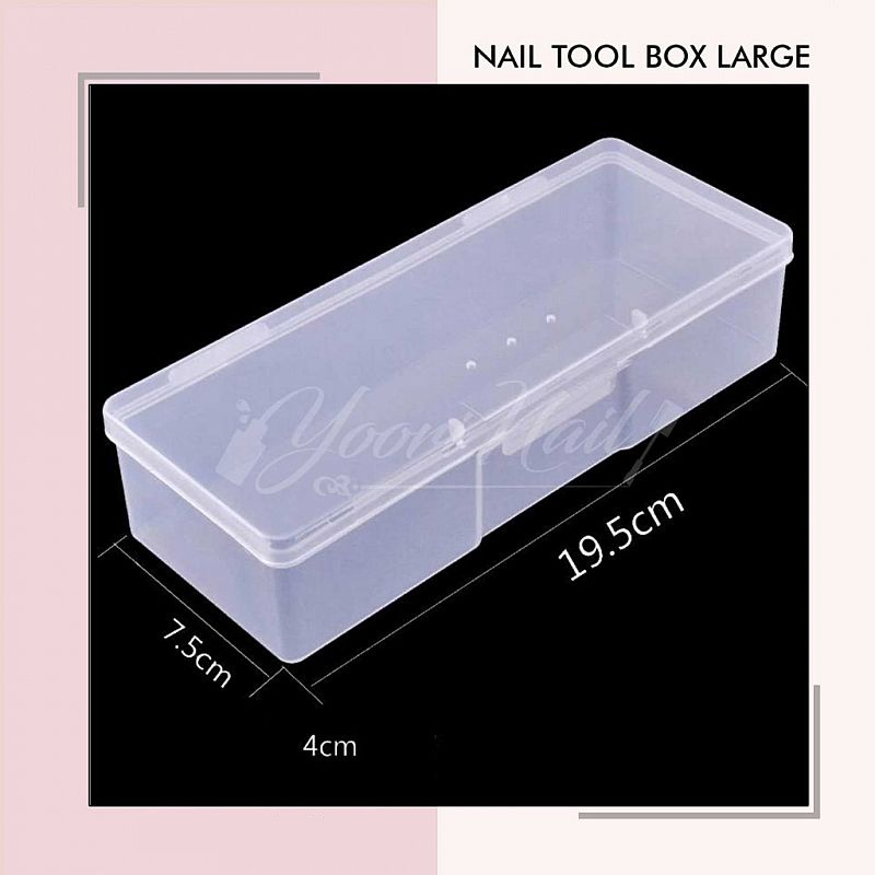 Nail tool box kotak penyimpanan alat nail art nail tools storage kotak steril