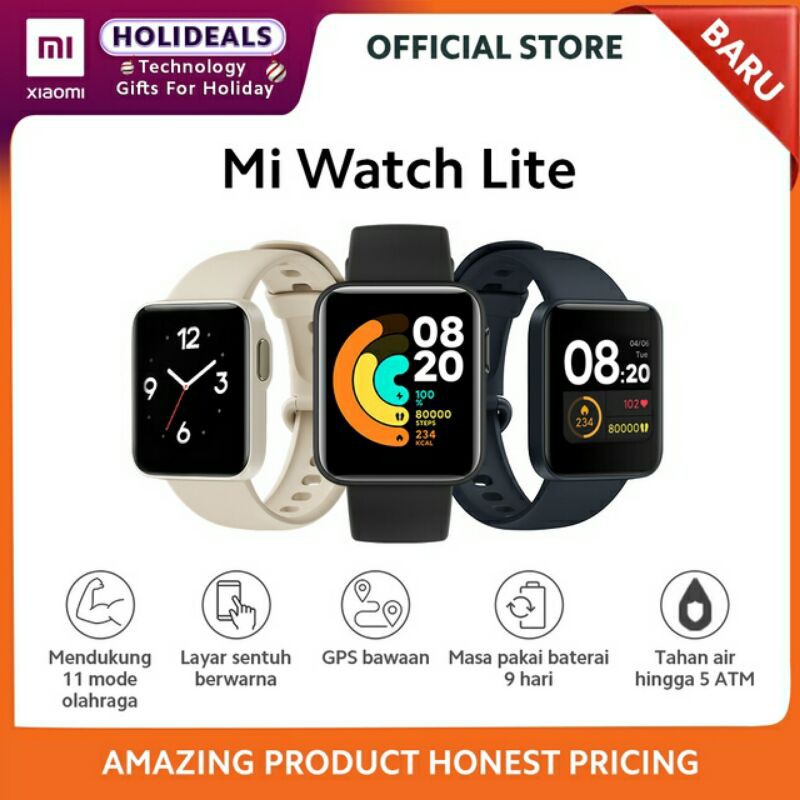 Jual Xiaomi Mi Watch Lite Fitness Smartwatch 11 Mode Olahraga  Indonesia|Shopee Indonesia