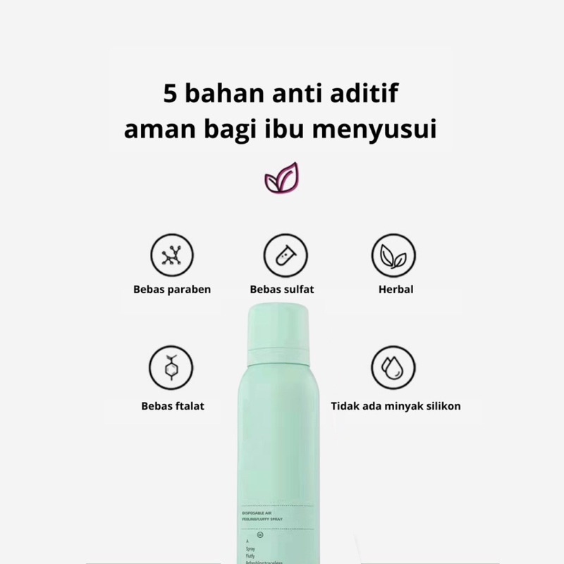 Dry Shampoo 150 ML Semprotan Rambut Kering Untuk Mengembangkan Rambut Minyak Rambut Kontrol Rambut Berminyak