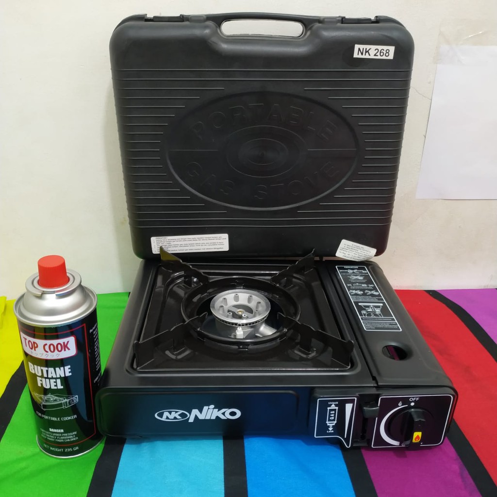 NIKO NK-268 Kompor Gas Portable 2in1 + 1 Gas Buttane