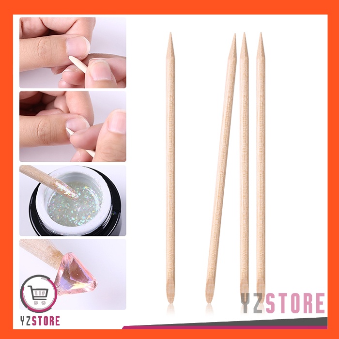 Wooden Stick Kayu Nail Art Pusher Dotting Tools YZ155