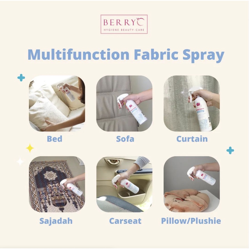 BerryC Berry C Bed &amp; Fabric Sterilizer 300ml Spray Anti Tungau Anti Bakteri