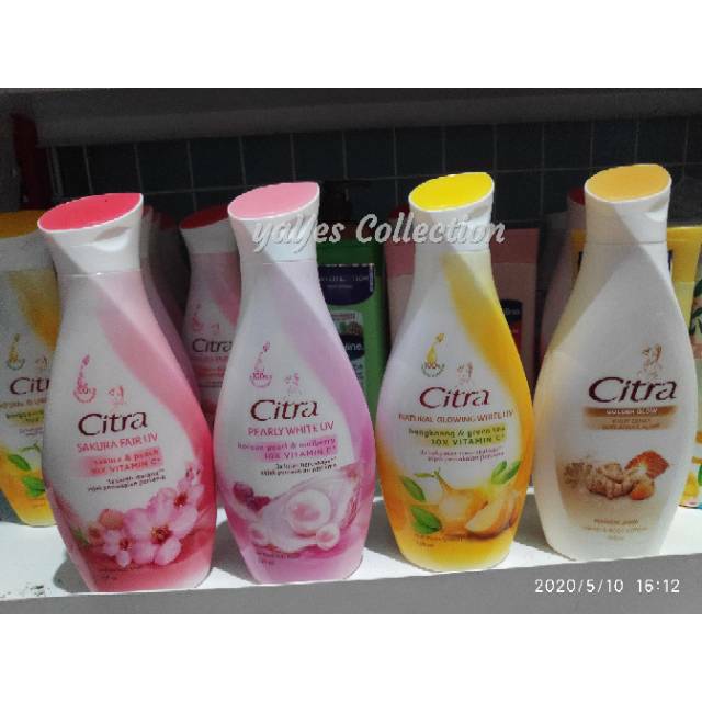 Handbody citra hand body lotion 230 ml sakura uv mutiara whitening kulit bengkoang kunyit yoghurt