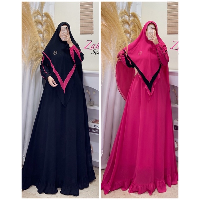 SET SYAR’I SERUTY BABYDOLL ZAHWA SYAR’i BY FAJAR COLLECTION
