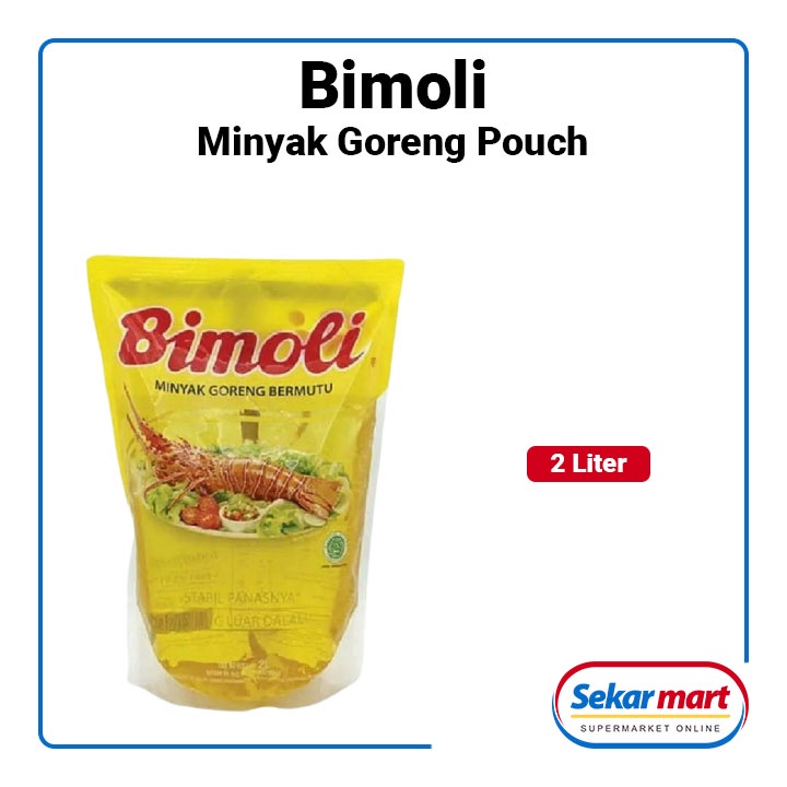 MINYAK BIMOLI 2 LITER KEMASAN POUCH REFILL MINYAK GORENG BIMOLI PROMO UNTUK MAKANAN BUKAN SUNCO
