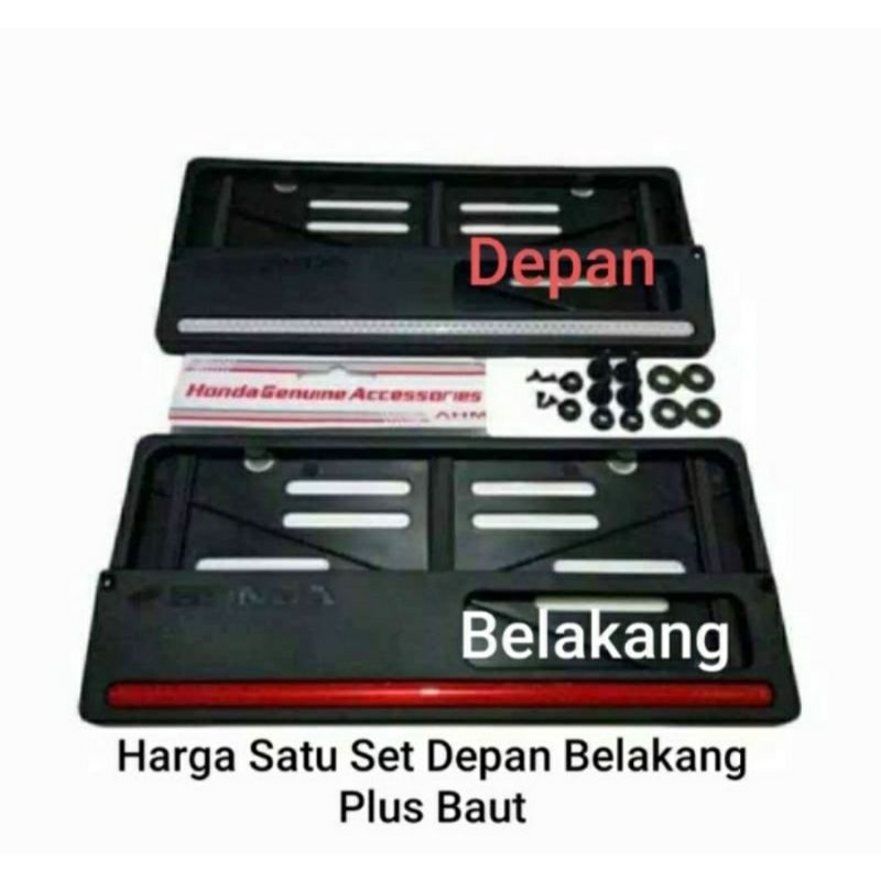 Jual Tempat Dudukan Plat Nomor Motor Honda Original Cover Wadah Tatakan Plat Nomer Motor Asli