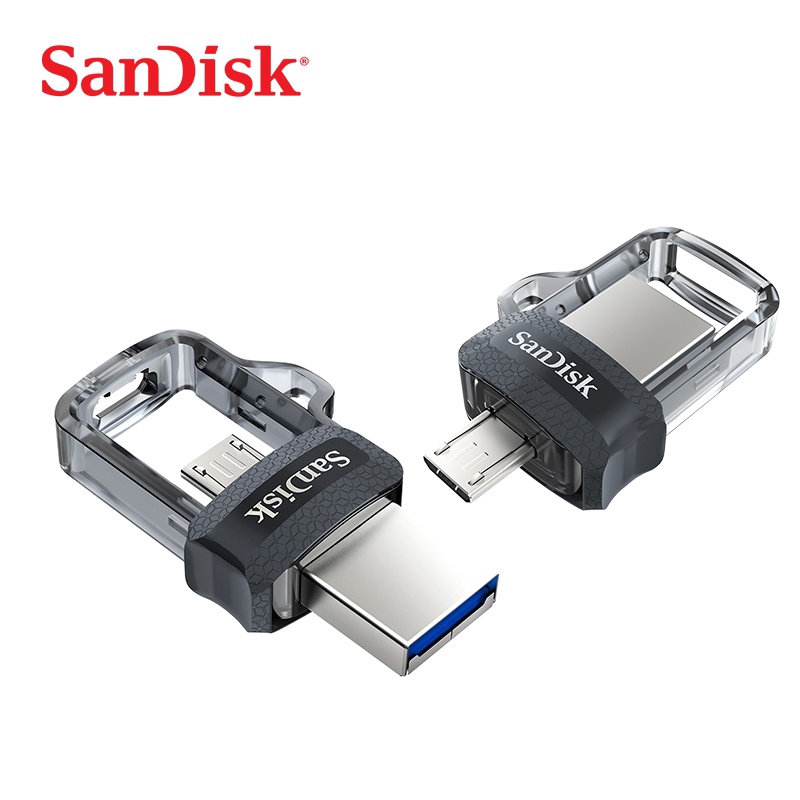 SANDISK Original Mini OTG USB Flash Drive 128GB Push and Pull U disk Pendrive