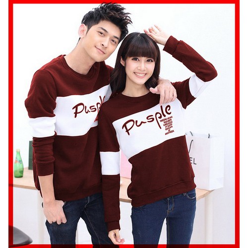 [Cp T-shirt pusple CL] couple baju babyterry varian warna