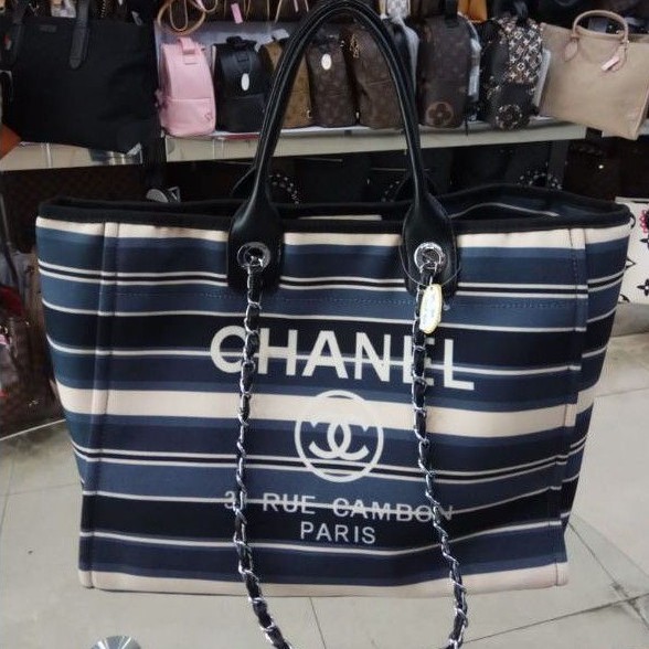 CH Deauville Chain Tote Shopping Bag Vz2316#