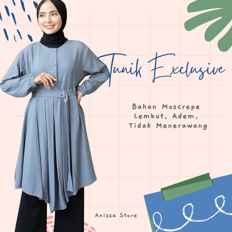 LONG TUNIK RAYON VISCOSE PREMIUM BUSUI|TUNIK RAYON POLOS TERBARU