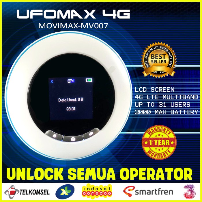 Modem MIFI 4G UFOMAX MV007 GRATIS SMARTFREN MODEM