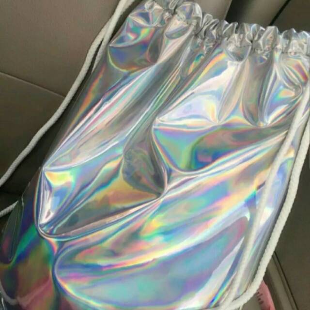 Rully68shop Tas sringbag hologram free masker tas serut wanita