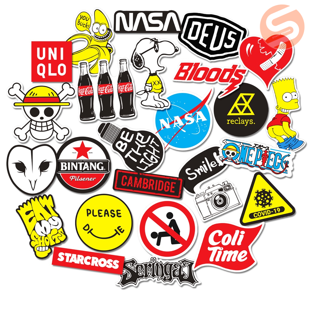 

Stiker Pack (25 Pcs) Stiker Mix 3 Stiker Helm Stiker Laptop Stiker HP Stiker Motor Stiker Logo Stiker Brand Stiker Aesthetic Stiker Koper Stiker Distro Stiker Keren Stiker Graftact Stiker Anti Air Stiker Anti Luntur Stiker Premium