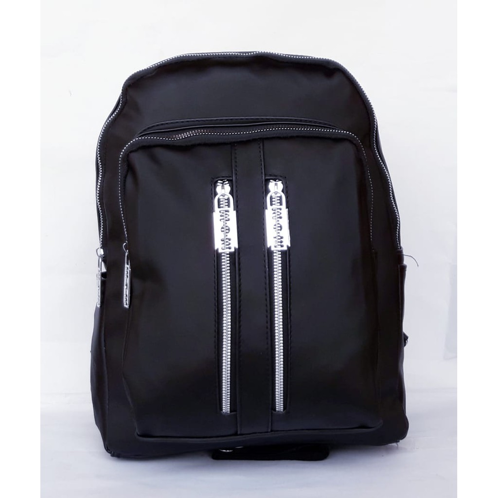 PROMO CUCI GUDANG TAS Ransel Remaja Fashion 2in1 Bisa Ransel dan Selempang Bahan Anti Air Import - Silet 15inch