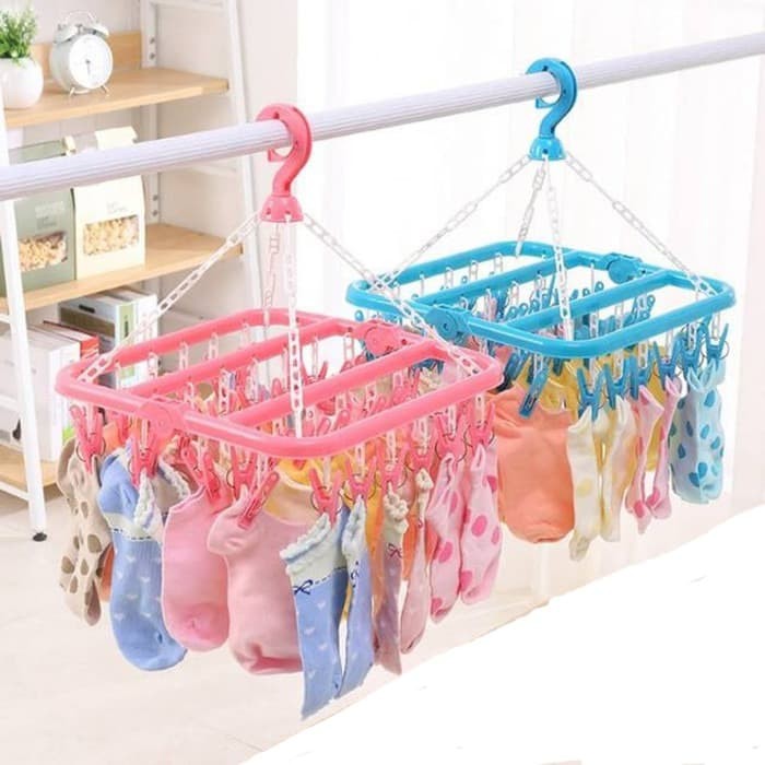 Trend-Hanger GANTUNGAN BAJU MULTIFUNGSI 13 HOLE/ 9 HOLE/ FOLDABLE LIPAT/ JEPITAN 8/ SQUARE TERMURAH
