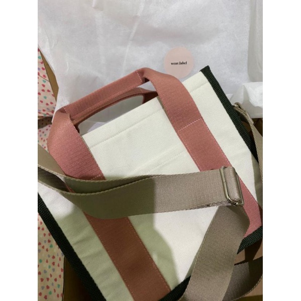 CANVAS BAG ( BY WEAR LABEL ) WARNA ROSE SMALL