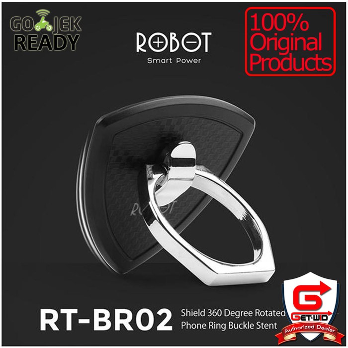 iRing Robot RT-BR02 Phone Ring Buckle Stand 360 Degrees ORIGINAL