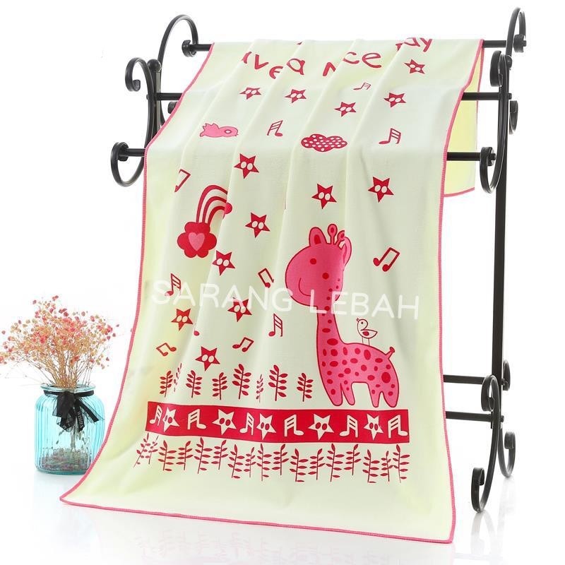 Handuk Bayi Dan Anak Lembut Dan Halus 50x100 cm-Merah
