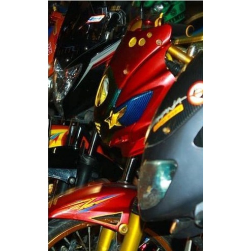 mika lampu depan Satria Fu barong modifikasi