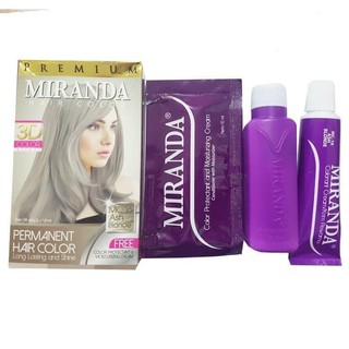 MC 16 Miranda  Pewarna Rambut Hair  Color  Ash  Blonde  Ash  