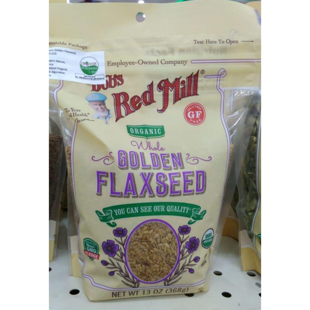 

BOB'S RED MILL ORGANIC WHOLE GOLDEN FLAXSEED 368GR