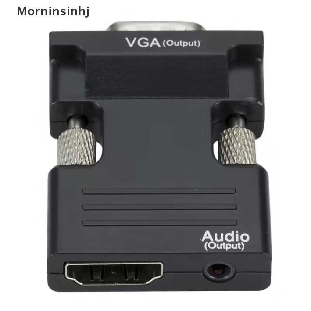 Mornin Kabel Adapter HDMI Male Ke VGA Female 1080P Digital Ke Analog Video Audio id