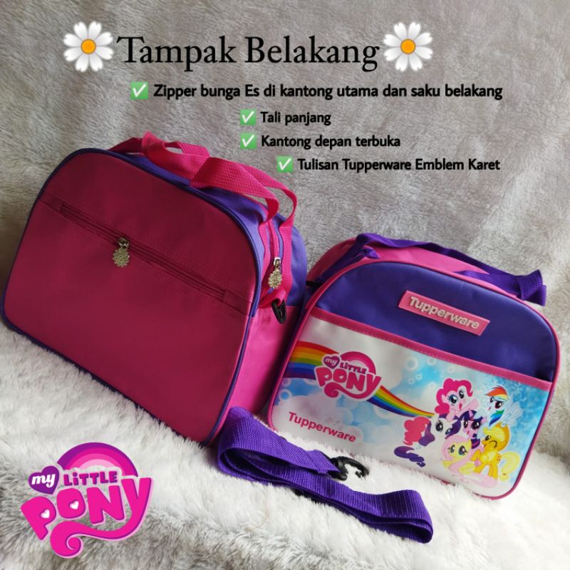 Tas Sling 2in1 my little pony ( Zipper Bunga Es ) / tas slempang my little pony / tas my little pony