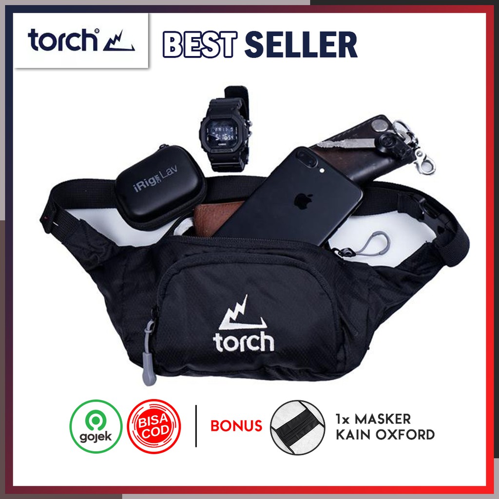 Original TORCH Tas Pingg   ang Waistbag Vallejo Tas Selempang