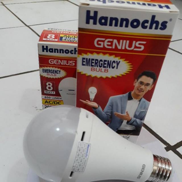 Lampu led emergency 10watt hannochs