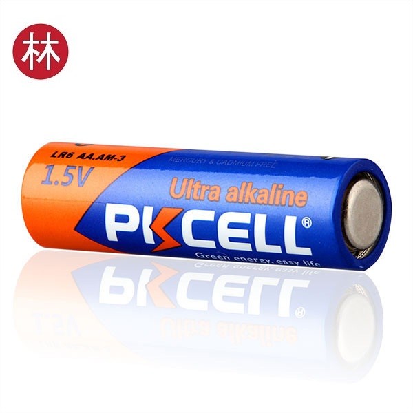 PKCELL LR6-2B AA Alkaline Battery 2pcs/card Orange+Blue