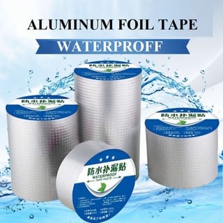 Lakban Tambal Anti Bocor Panas Isolasi Aluminium Foil Tape Lem Kuat 3M - 3 Meter