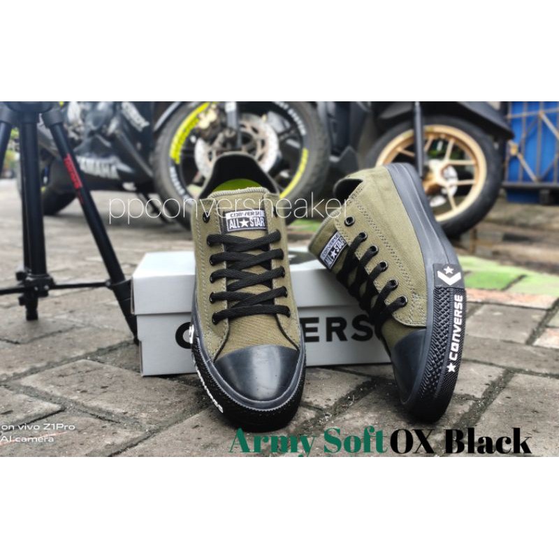 Converse Chuck Taylor New Release Undefeated Low Pendek Army Soft