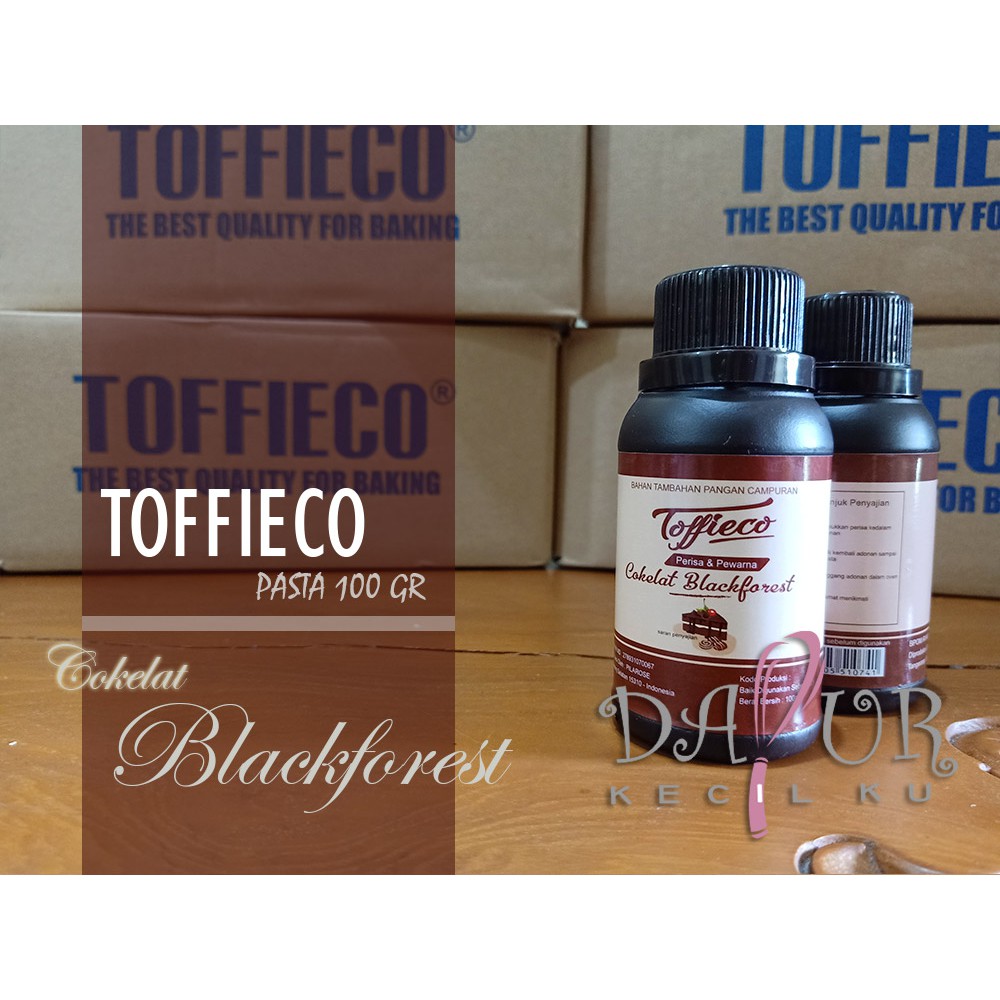 Jual Perisa Coklat Blackforest 100gr Pasta Cokelat Black Forest Toffieco 100 Gram Indonesia 2864