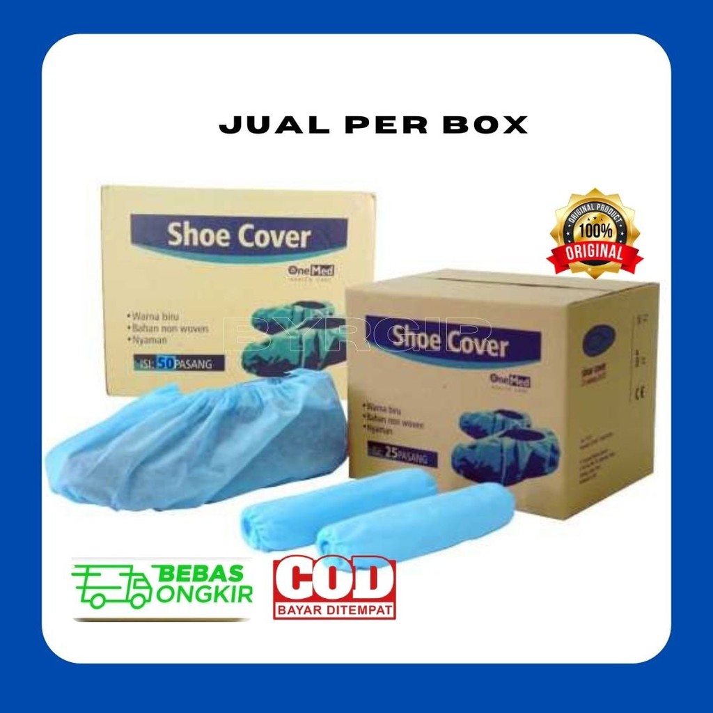 SHOE COVER DISPOSABLE Sarung Cover Pelindung Sepatu APD Medis