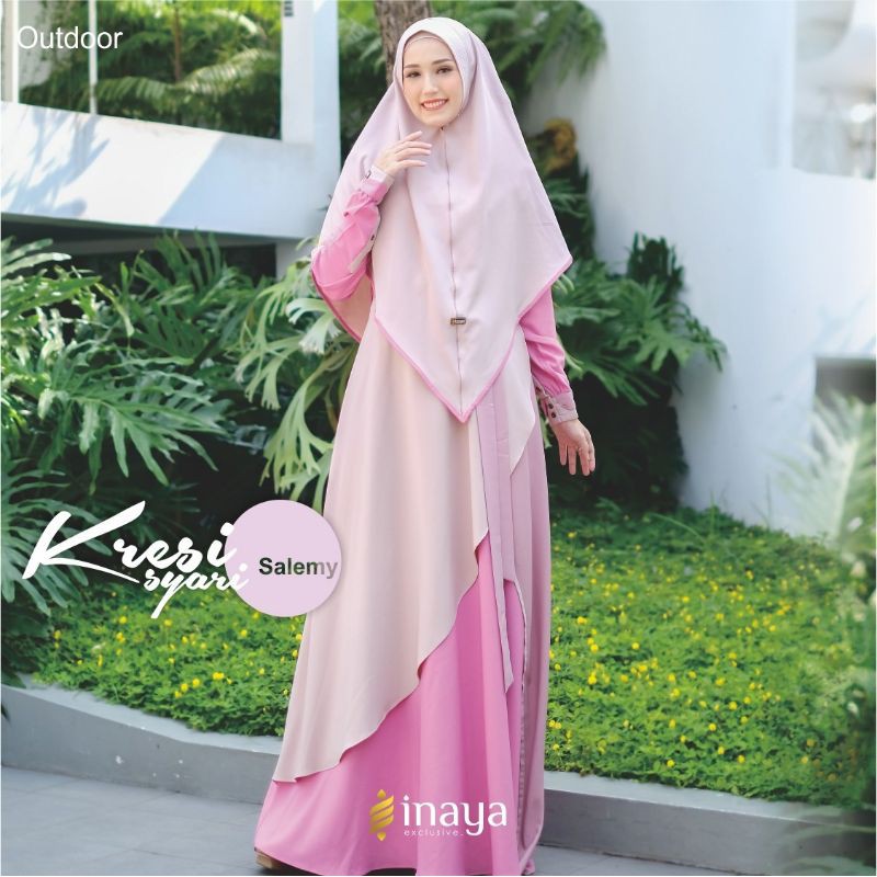 Ready Stock Set Gamis Kresi Ori Inaya
