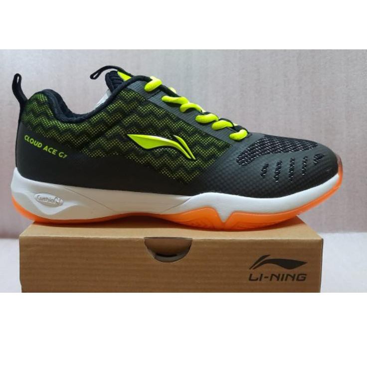 BEST SELLER->> SEPATU BADMINTON LINING CLOUD ACE G7 - CUSHION - TPU STABILITY/ANTI SLIP/COMFORT - OR