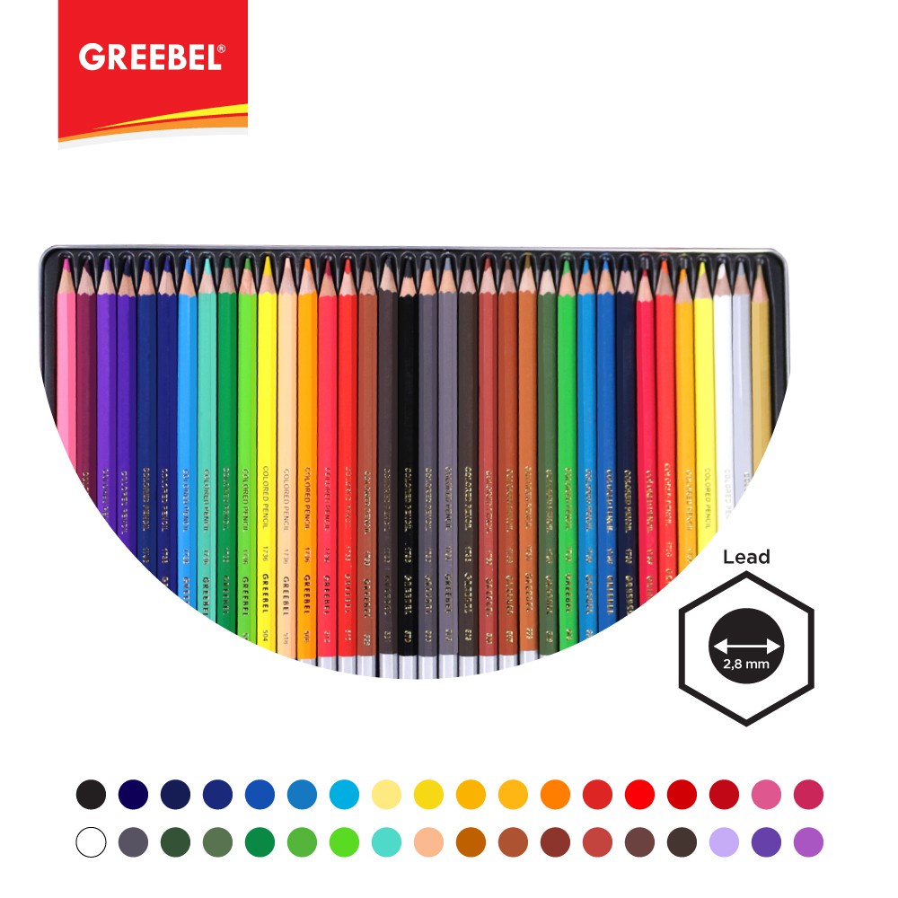 Pensil Warna Greebel/Classic Colour Pencil 36 Warna